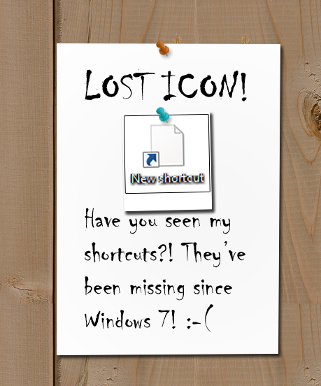 Windows 7 Missing Desktop Shortcut Icons