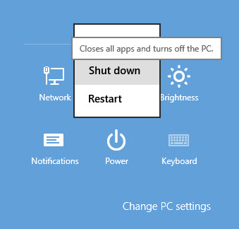 Windows 8.1 Shut Down