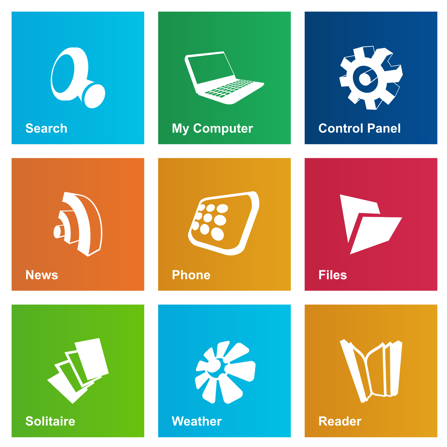 Windows 8 Metro Icon Set