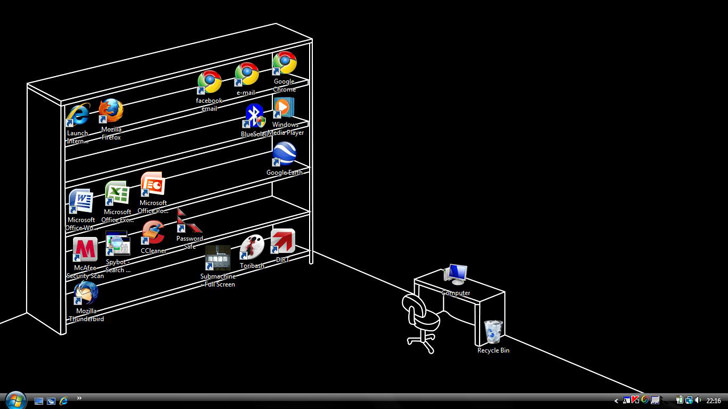 Windows Desktop Backgrounds Icon Shelf