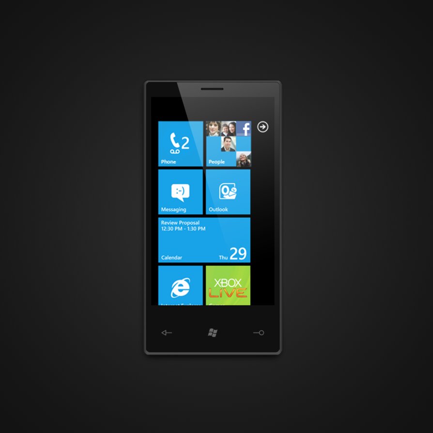 18 Windows Phone PSD Images