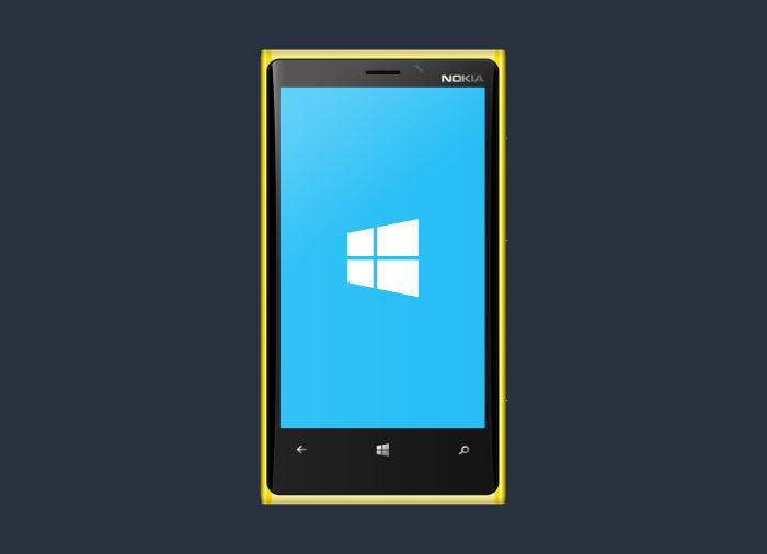 Windows Phone Mockup Psd Free