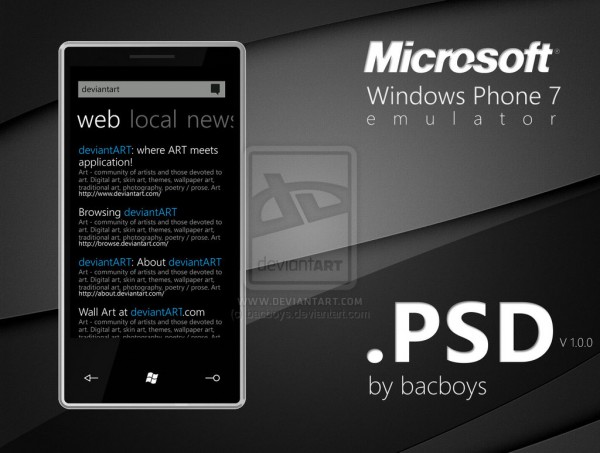 Windows Phone Wireframe Template
