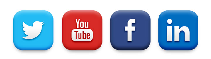 YouTube Facebook Twitter LinkedIn Icons