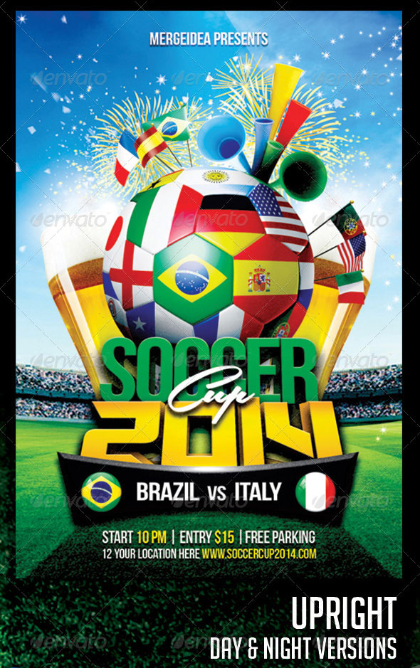 2014 World Cup Flyer Template 2014 World Cup Flyer Template