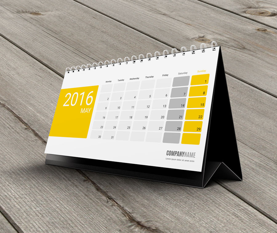 2015 2016 Desk Calendar Templates