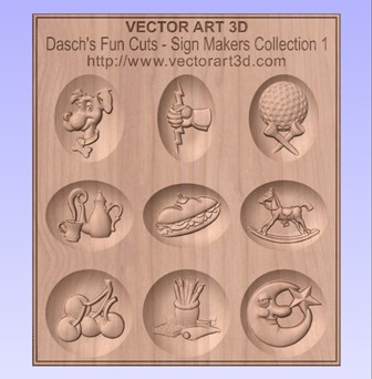 3D CNC Vector Clip Art 3D CNC Vector Clip Art