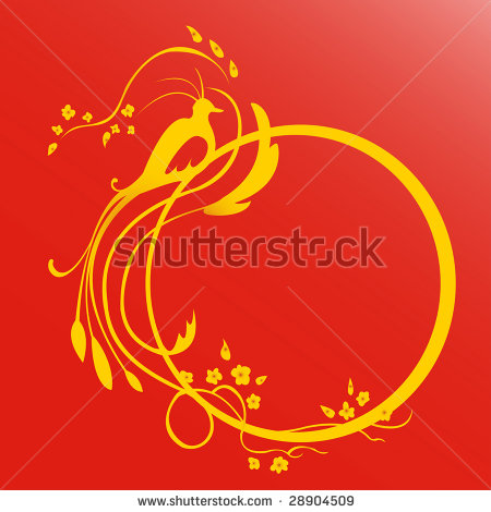 Abstract Floral Vector Border