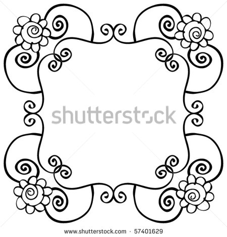 Abstract Vector Border Frame