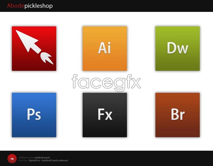 Adobe Software Icons