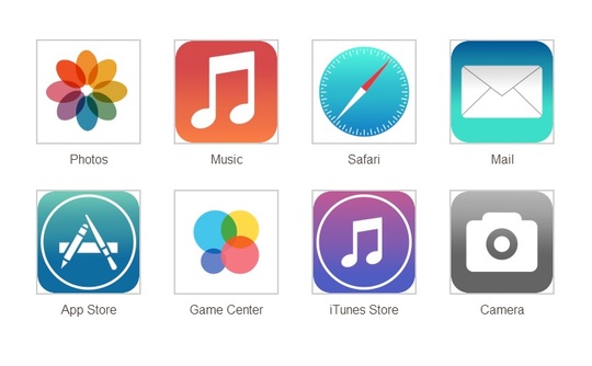 Apple iOS 7 App Icons