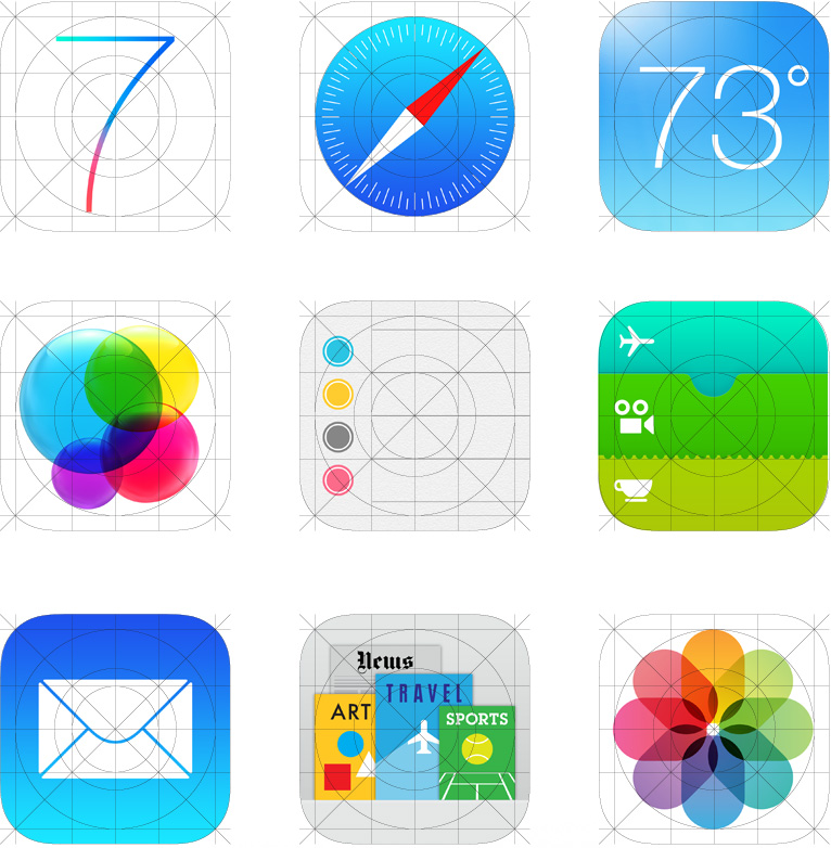 Apple iOS 7 Icons