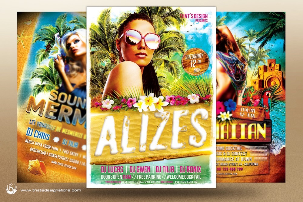 Beach Party Flyer