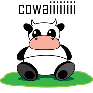 Big Cow Vector Graphic