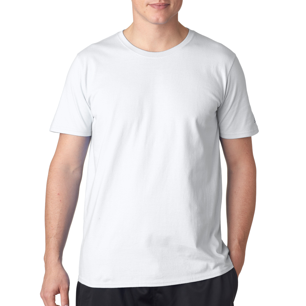 Black Model White T-Shirt Template