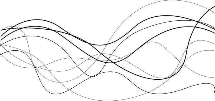 Black Wavy Line Vector