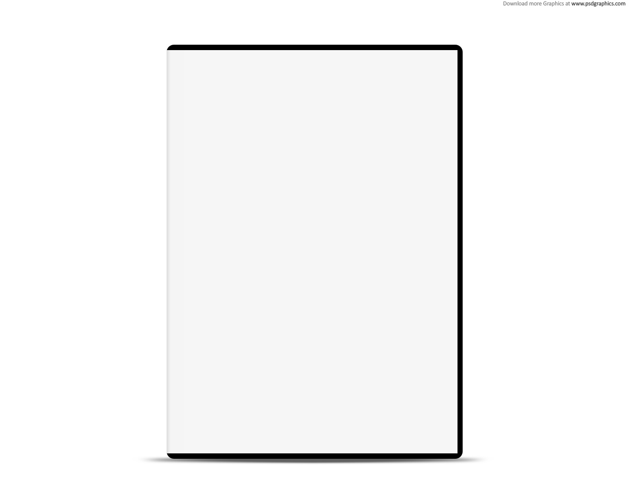Blank DVD Case Cover Template
