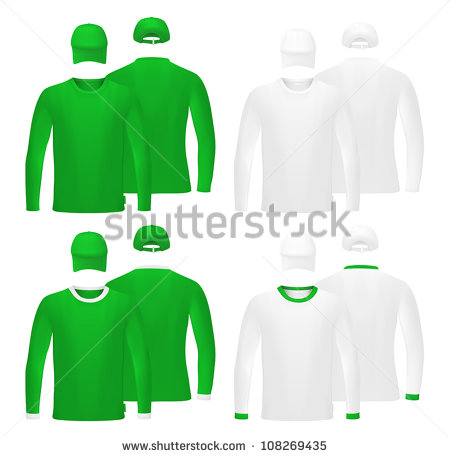 10 Long Sleeve T -Shirt Vector Template Images