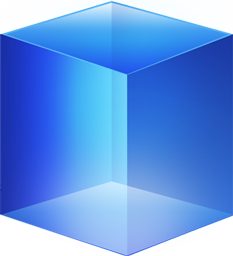 Blue Cube Icon Blue Cube Icon