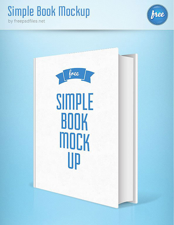 Book Cover Mockup Template PSD