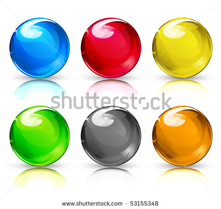 Button Glass Vector Illustration