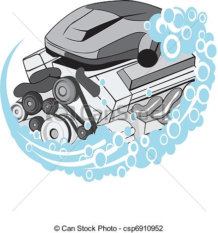 Car Engine Clip Art Vector