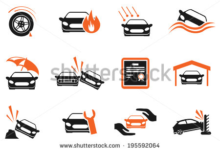 Car Insurance Clip ArtIcons