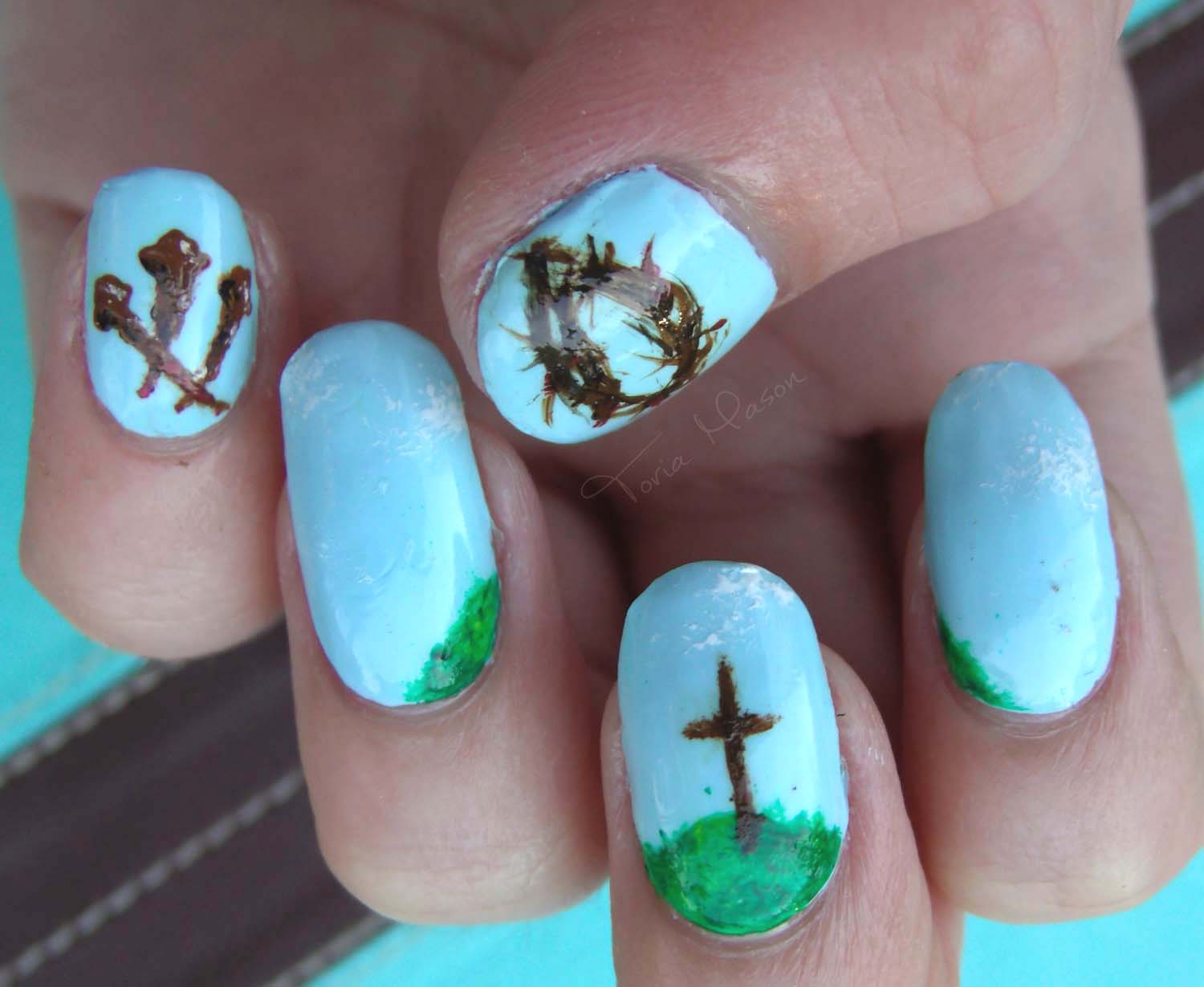 9 Christian Nail Designs Images Christian Fish Nail Art, Religious