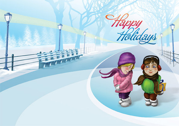 Christmas Card PSD Template Christmas Card PSD Template