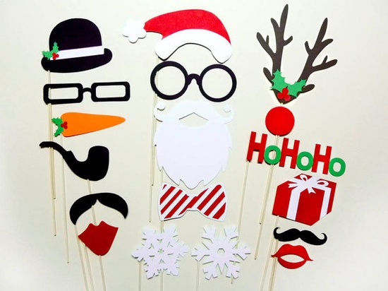 Christmas Party Photo Booth Props