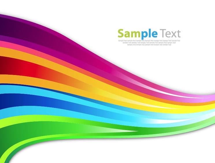Colorful Abstract Rainbow Vector