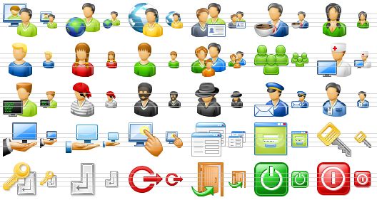 Computer People Icons