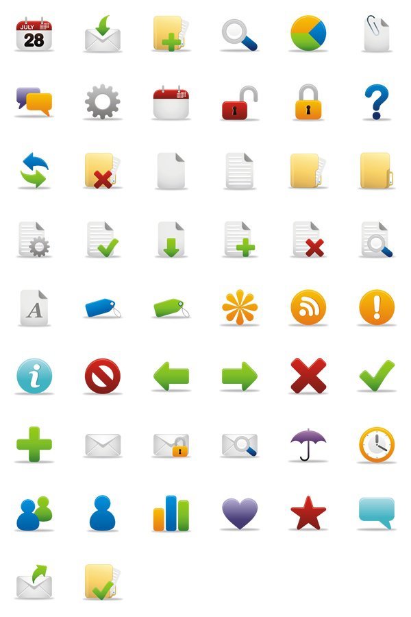 Contact Us Icon Set