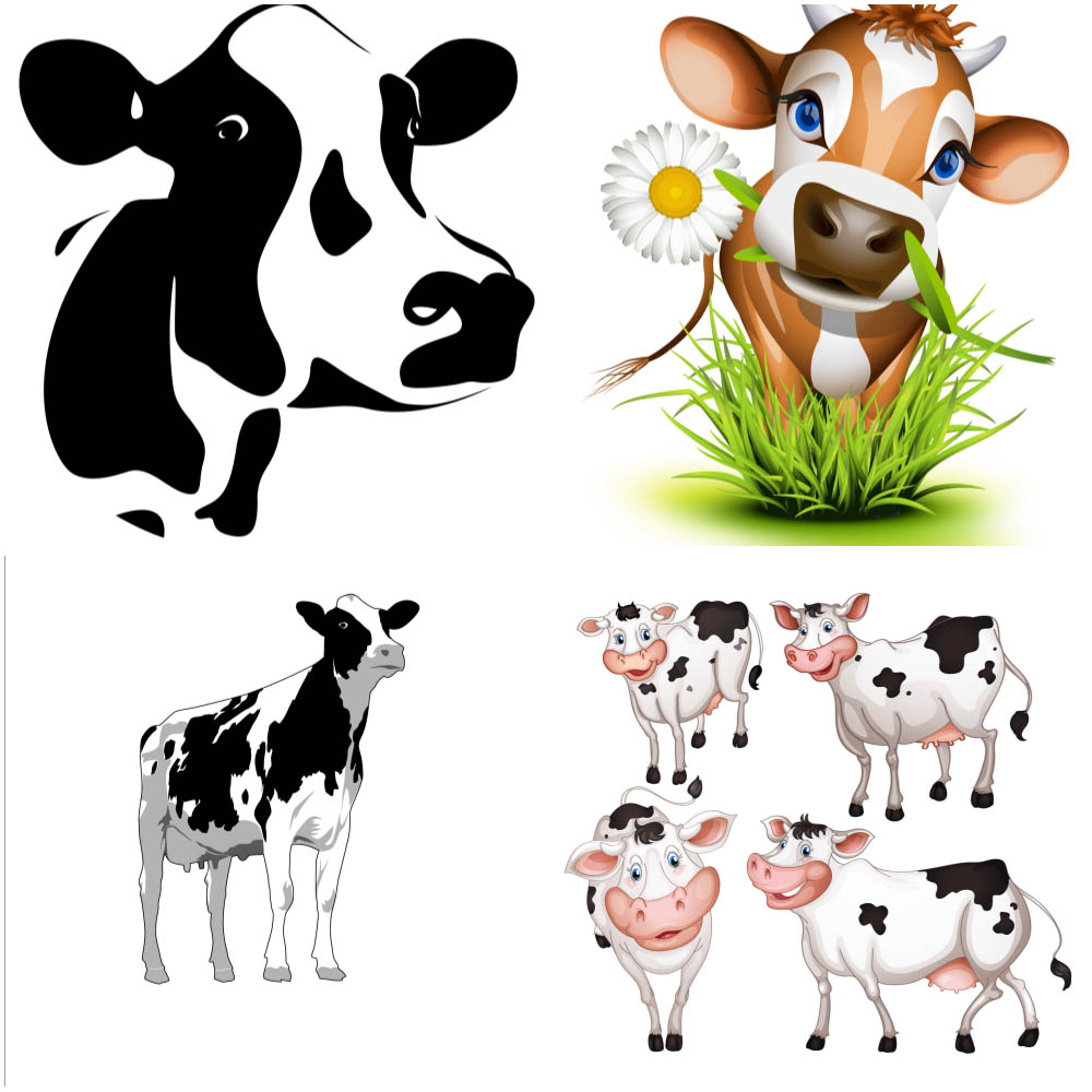 Cow Vector Clip Art