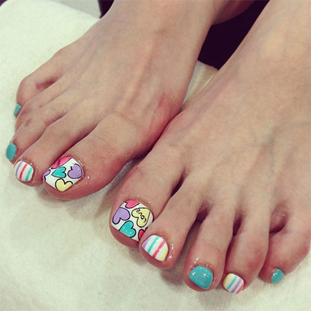 Cute Toe Nail Designs Valentine