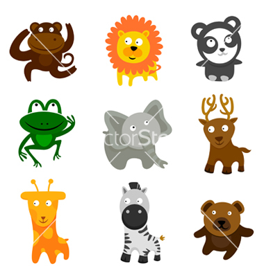 7 Stock Vector Cute Animals Images