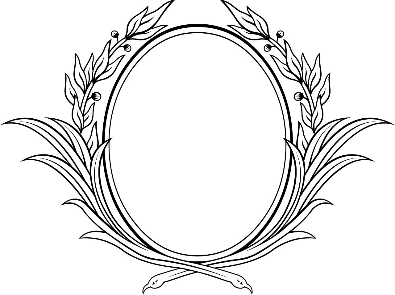 Decorative Floral Frames Vector