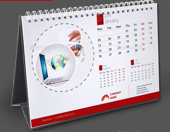 Desk Calendar 2015