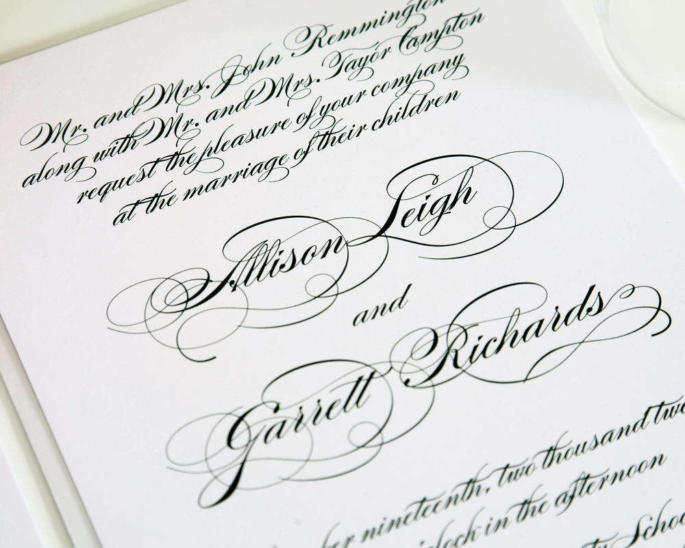 Elegant Wedding Invitations