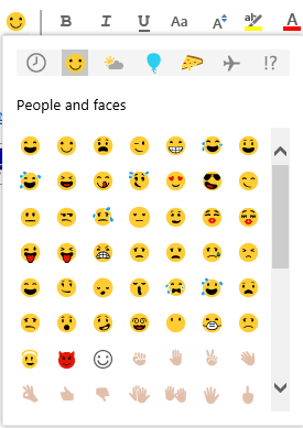 Emoji Icons for Email Outlook