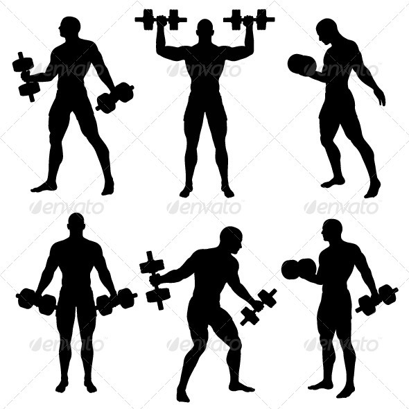 Exercise with Weights Silhouette