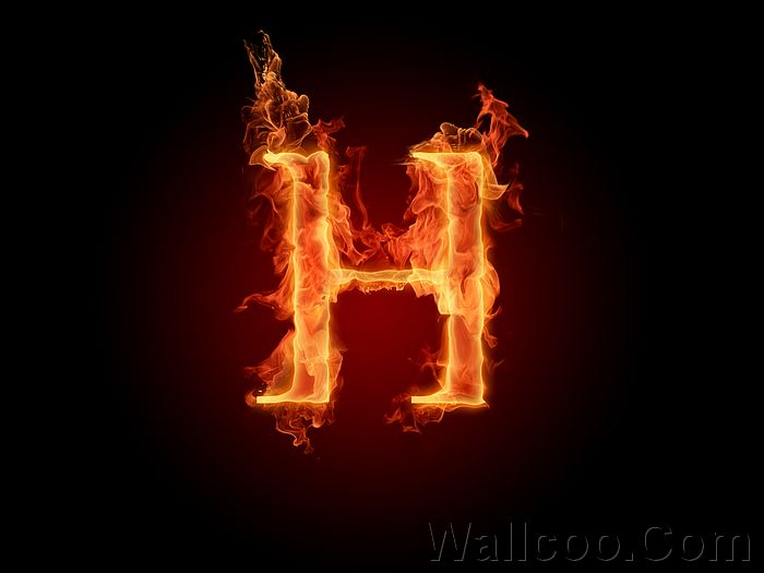 Fire Letter H
