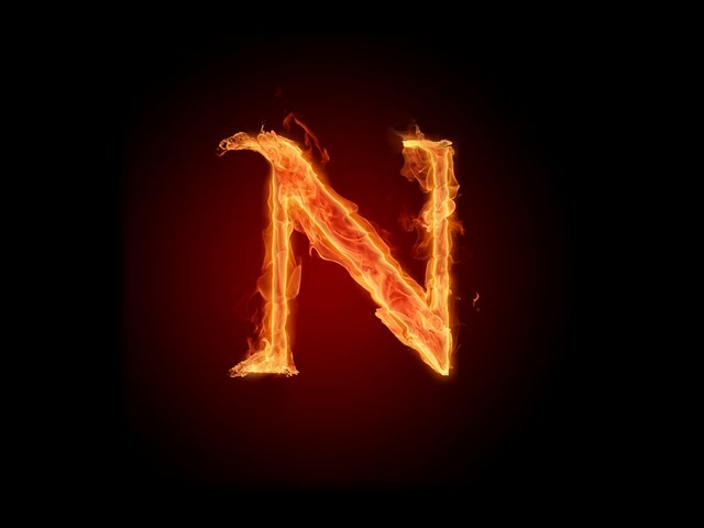 Fire Letter N Fire Letter N