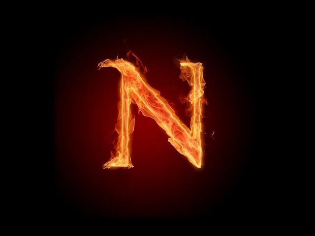 Fire Letter N