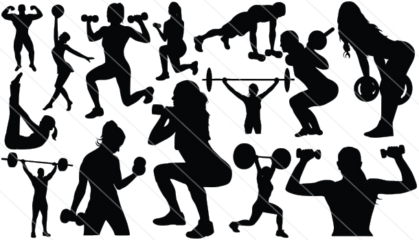 Fitness Silhouette Vector