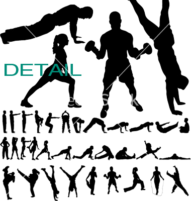 Fitness Silhouette Vector