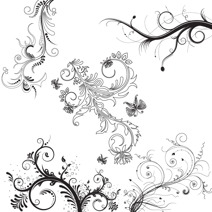 Floral Ornament Vector Free