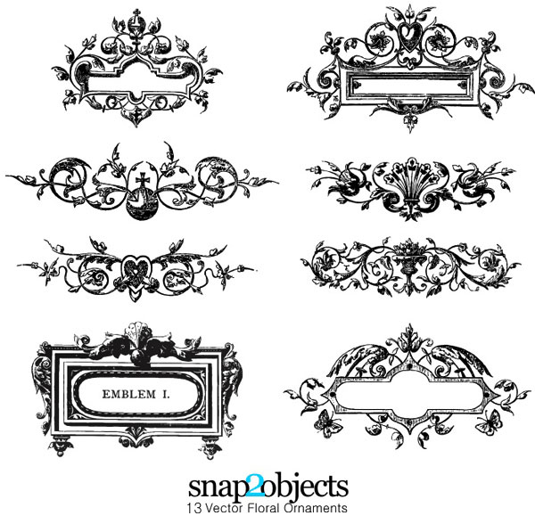 Floral Ornament Vector Free