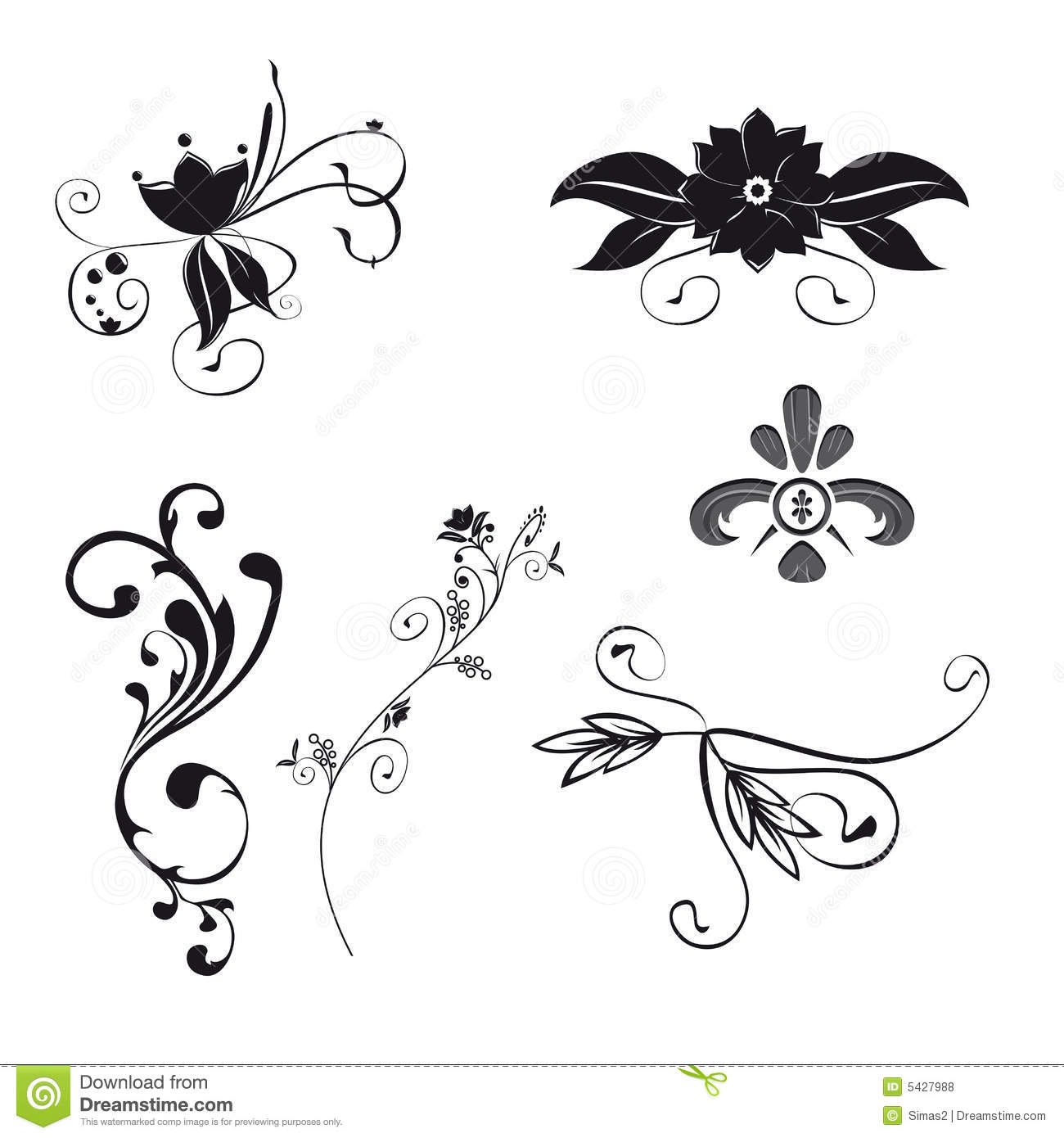 Floral Ornaments Vector