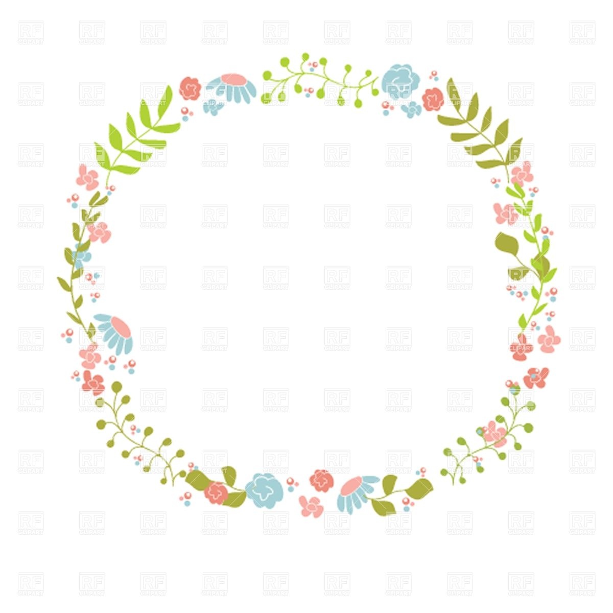 Floral Wreath Clip Art Free